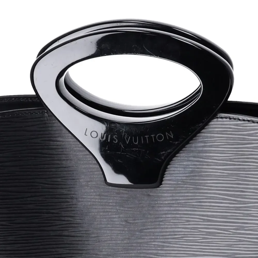Louis Vuitton Noctambule Epi Handbag M54522 Noir Leather LV logo Engraved